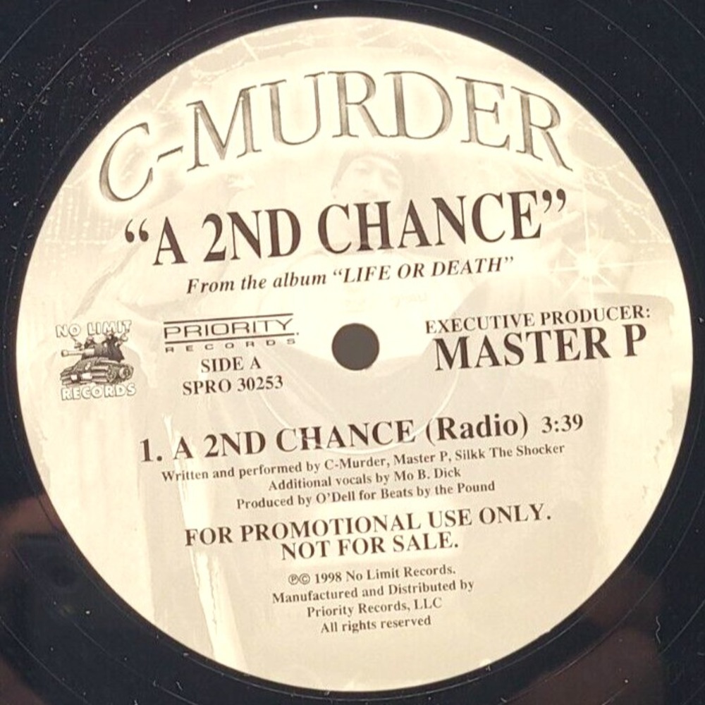 C-MURDER - A 2ND CHANCE - HIP HOP LP SINGLE PROMO‎ NO LIMIT RECORDS